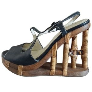 Prada Bamboo Sandals